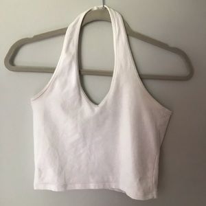 White Brandy Melville Halter crop top💞